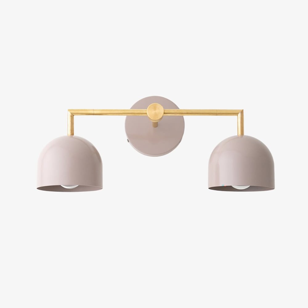 Metio Dome Farmhouse Vanity Wall Light Colorful Metal Sconce T450