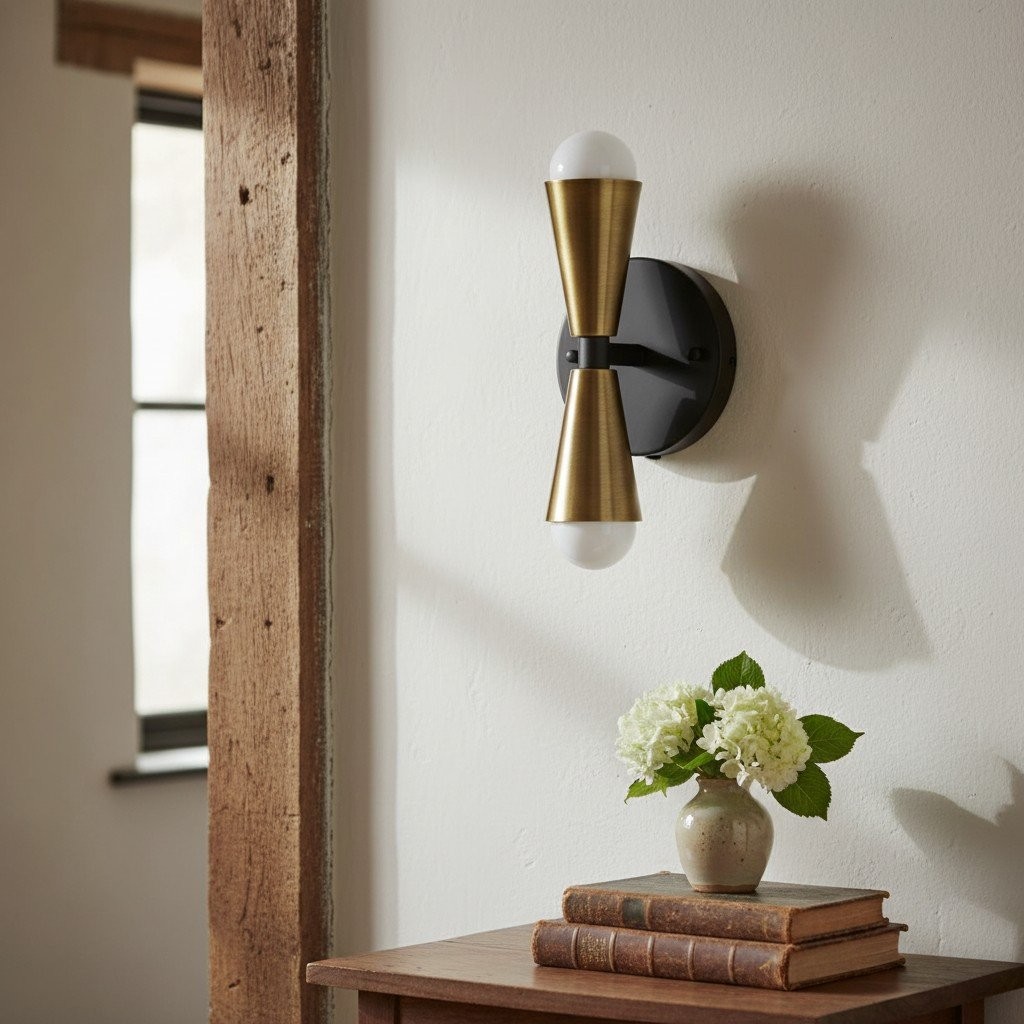 Pyralis Cone Linear Statement Wall Sconce - Modern Two Light Fixture T334