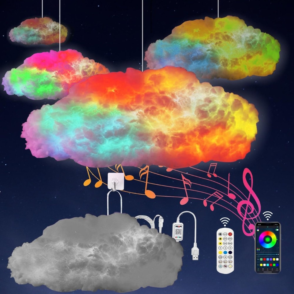 Creative RGB DIY Cloud LED Pendant Light S176