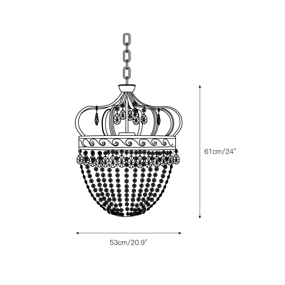 Abella Tear Drop Chandelier D517