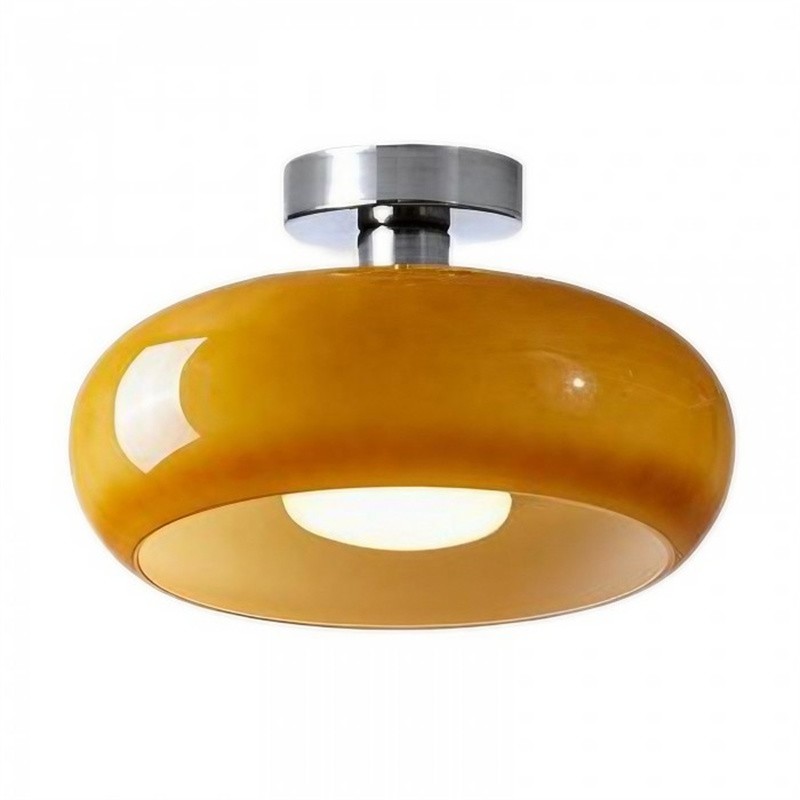 Art Deco Bauhaus Glass Disc Ceiling Light S152
