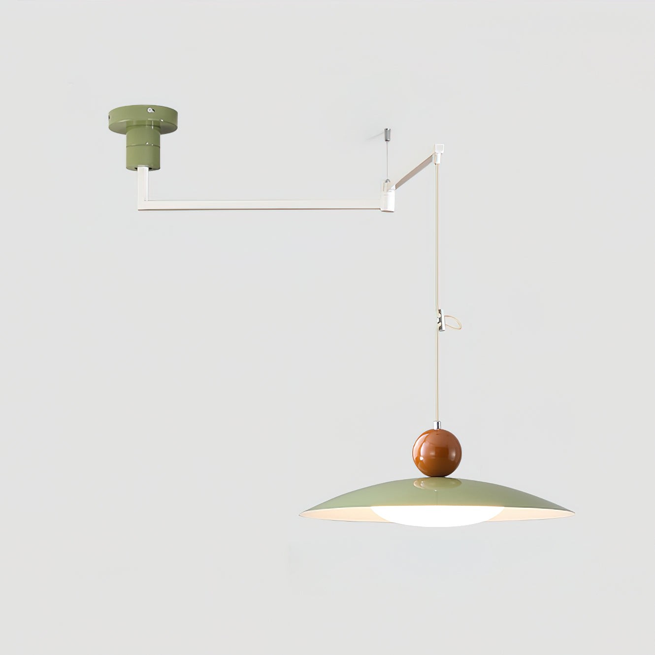 Nordic Flying Saucer Swing Arm Movable Pendant Light M213