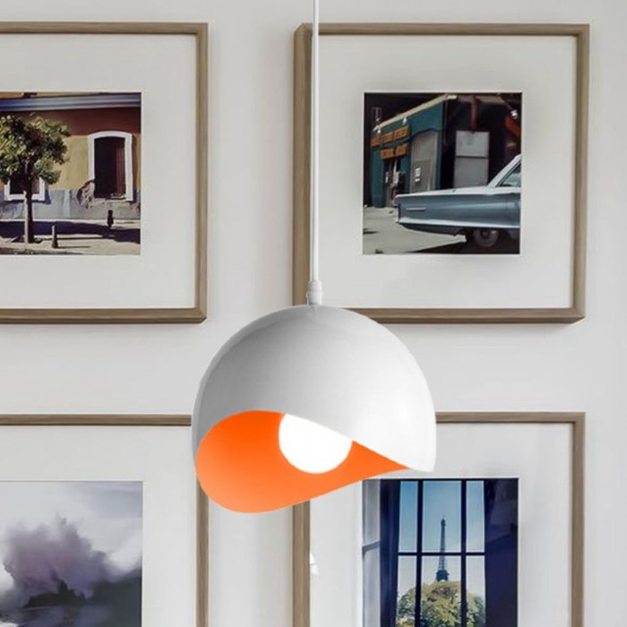 Creative Semi Eggshell Metal Pendant Light S158