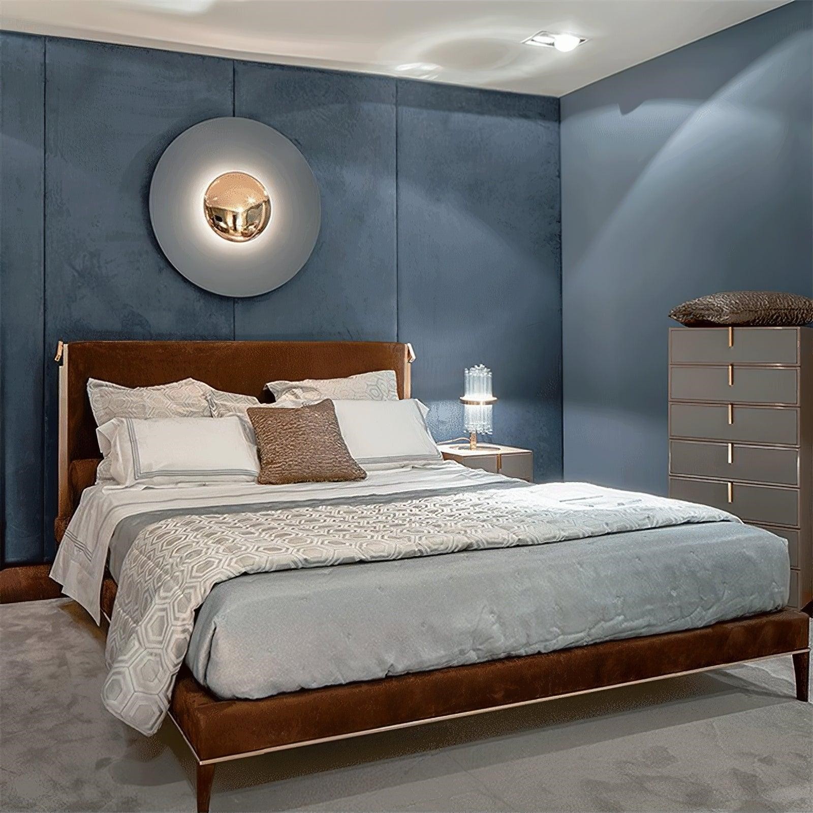 Simplicity Round Ginger Glow Wall Light S188