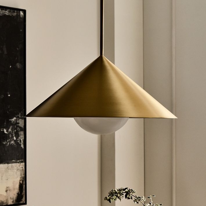 Brivana Adjustable Pendant – Cone Shade Light for Kitchen or Dining T268