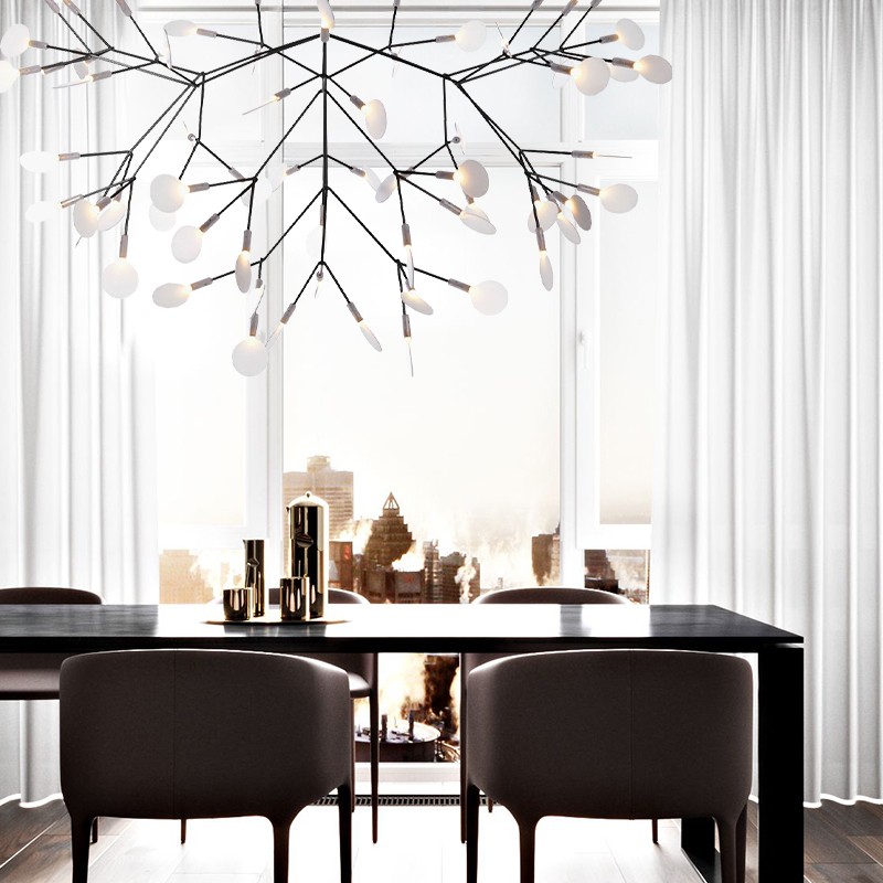 Scandinavian Branching LED Chandelier for Living Room