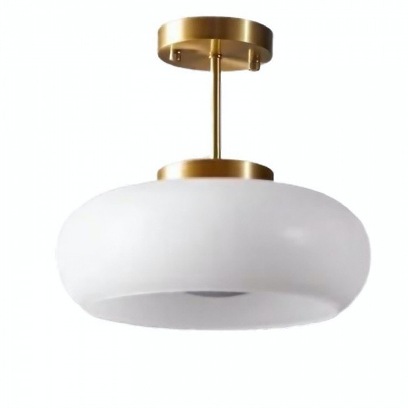 Art Deco Bauhaus Glass Disc Ceiling Light S152