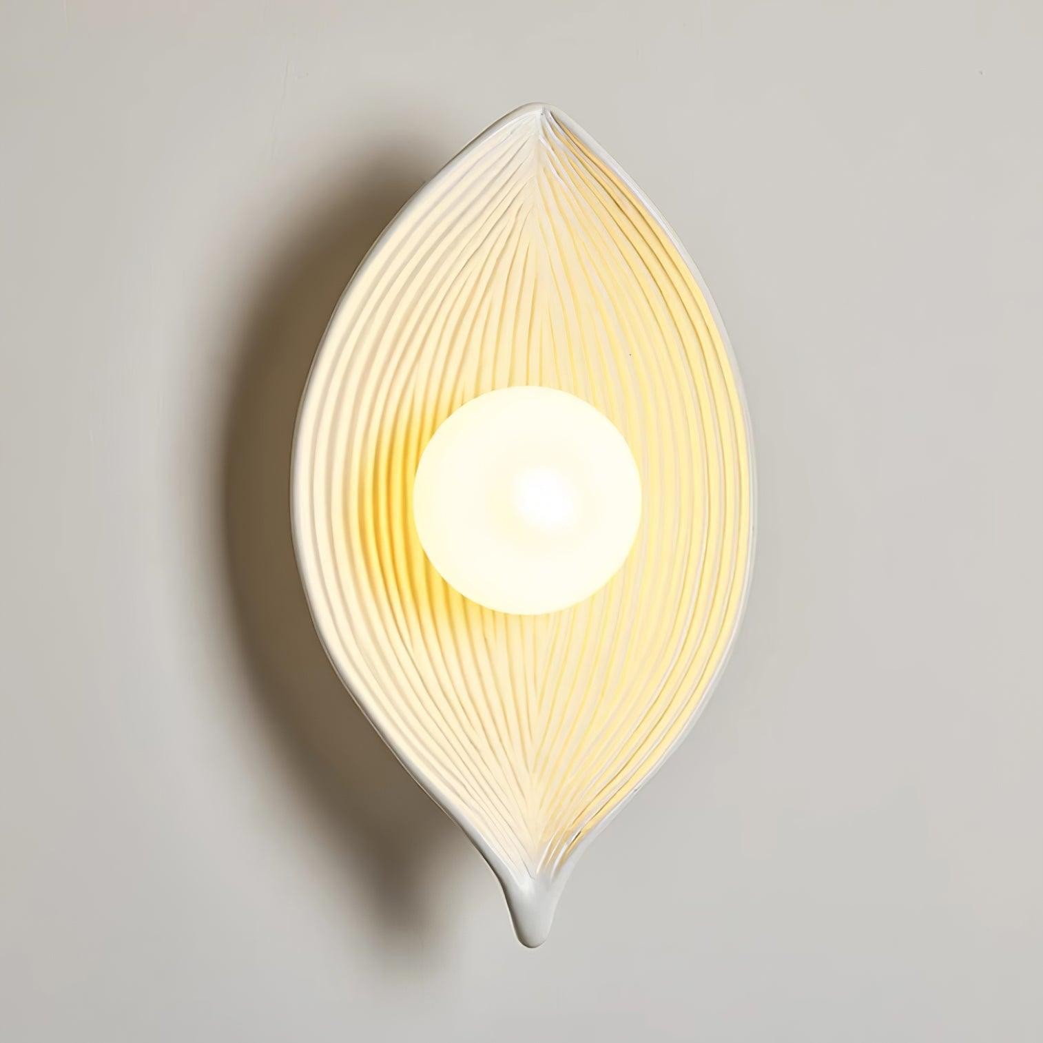 Contemporary Nordic Leaf Resin Wall Light M369