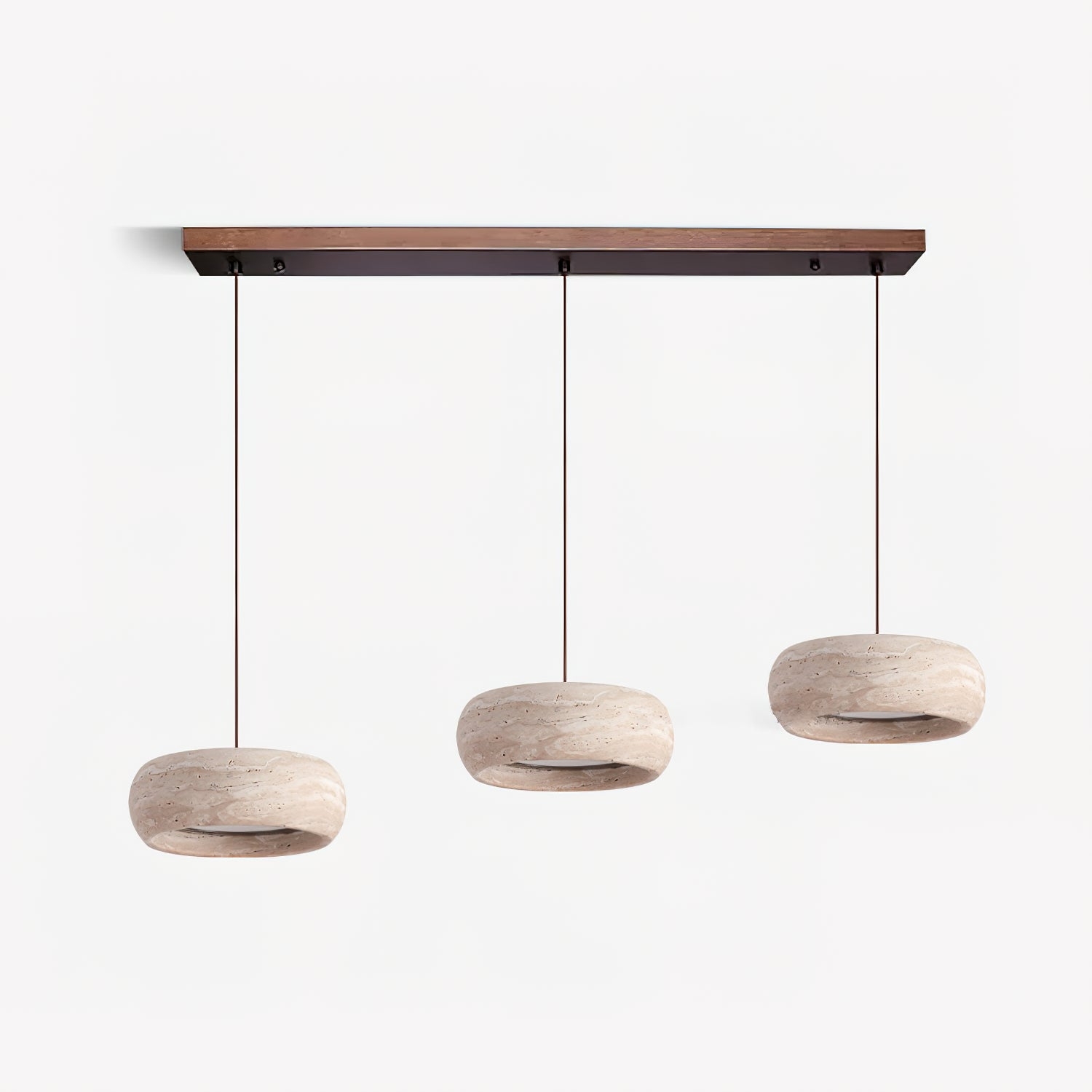 Travertine Drum Pendant Lamp D608