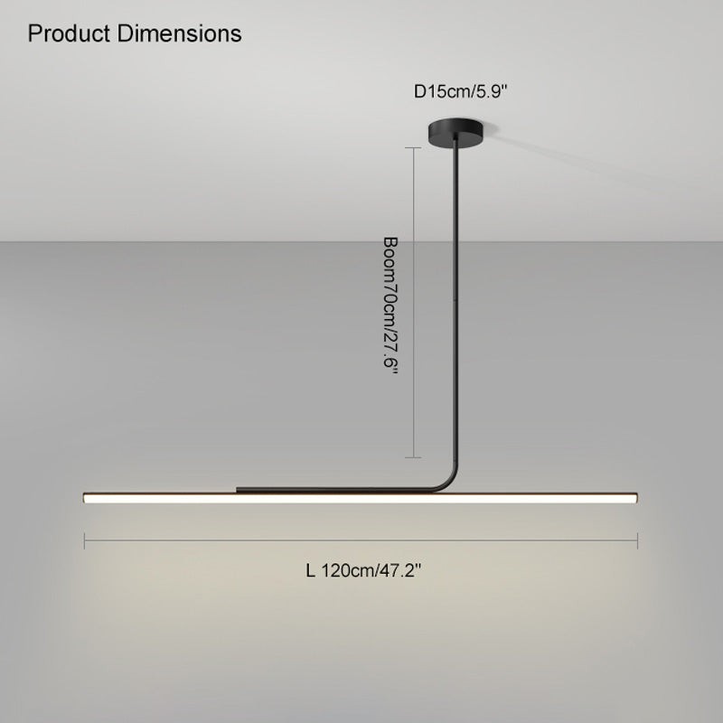 Modern Simple Asymmetrical Linear Pendant Lamp M140