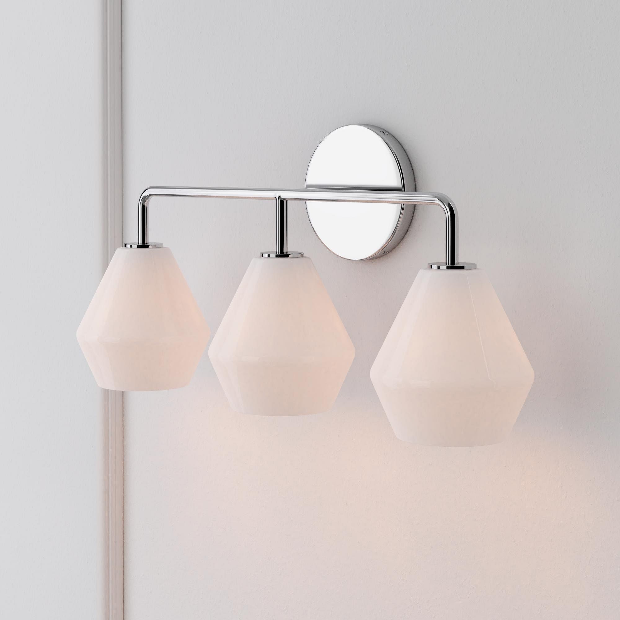 Merin Multi Head Dressing Table Wall Lamp - Metal And Glass Sculptural Lamp T186