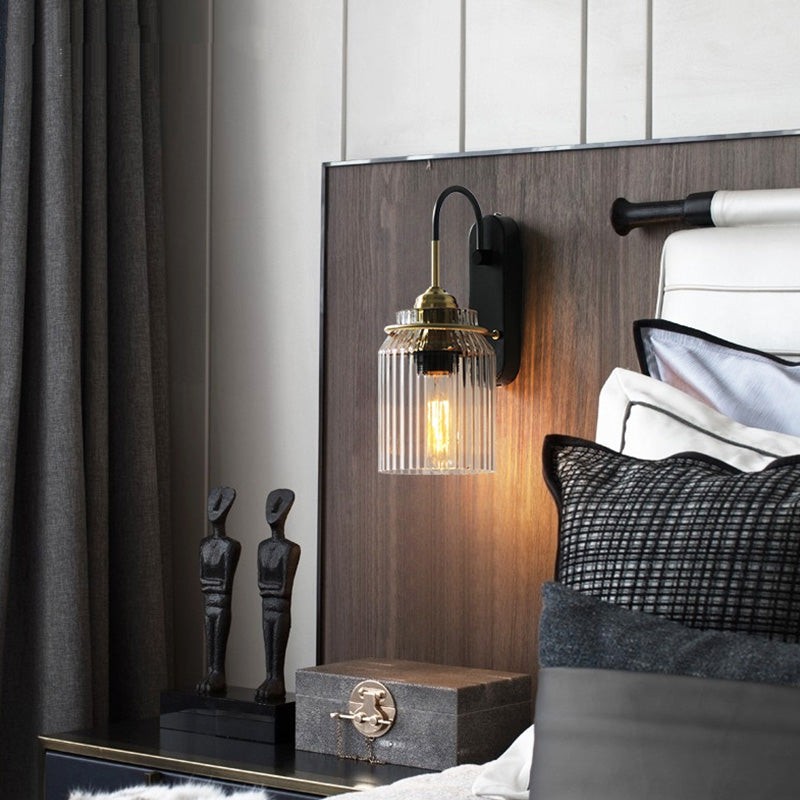 Nordic Columnar Glass Mirror Front Wall Lamp M128