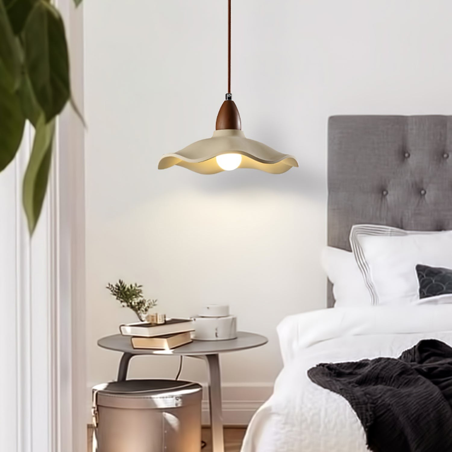 Japanese Wabi-Sabi Style Cement Wave Pendant Lamp M80