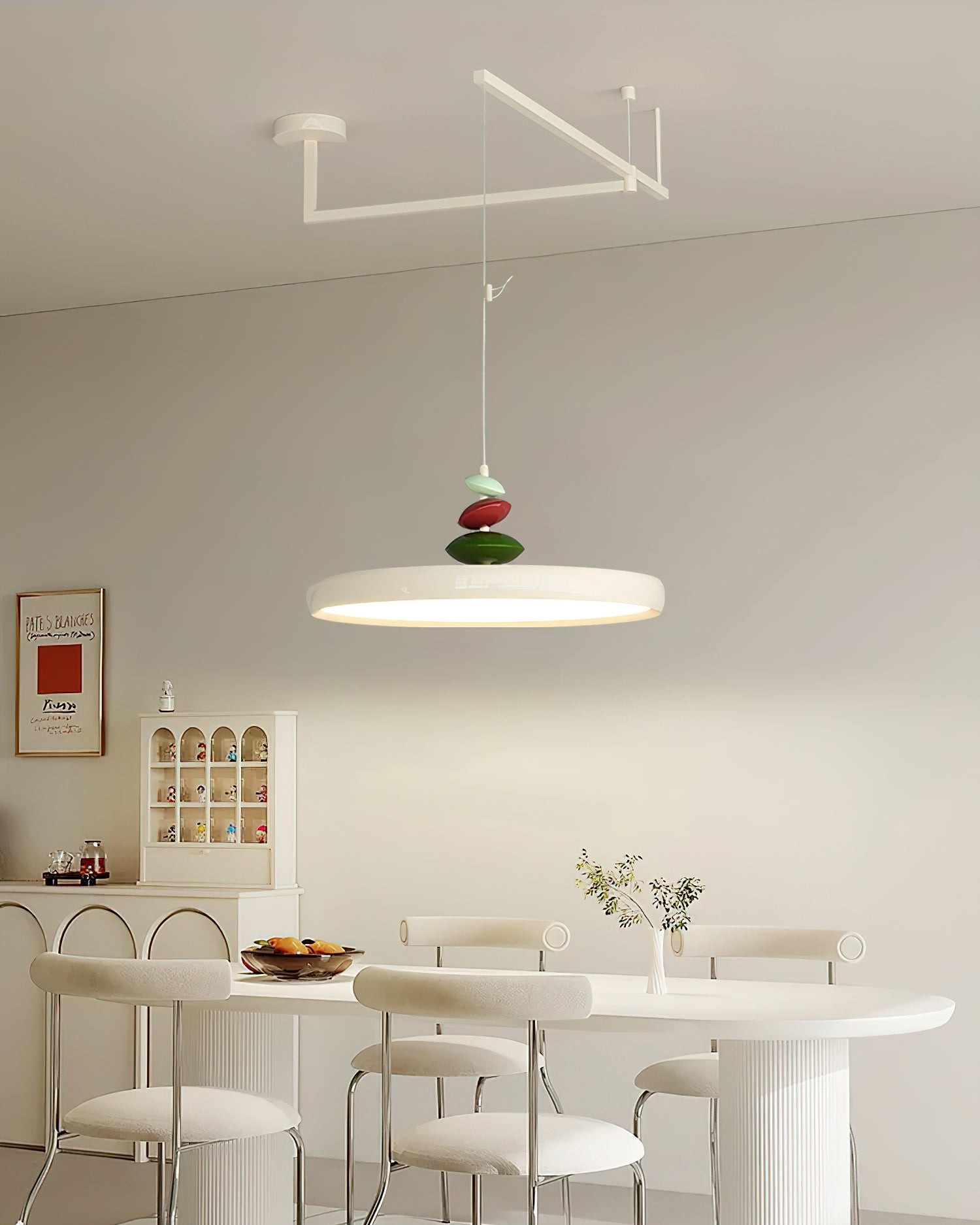 Swing Arm Stone Pendant Light M511