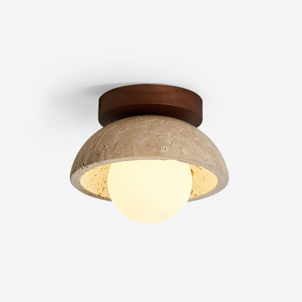Wabi-Sabi Style Travertine Ceiling Light M221