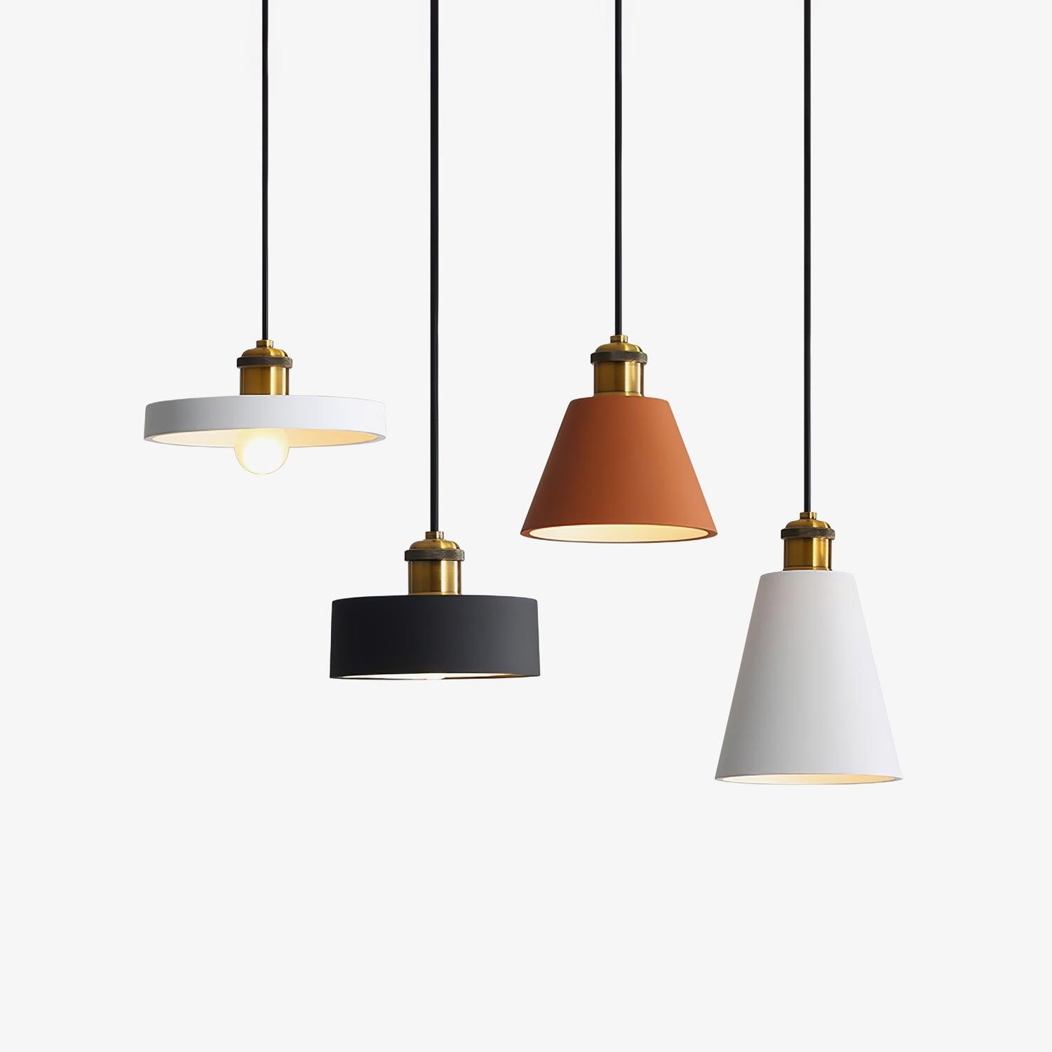 Modern Resin Geometric Pendant Lamp M432