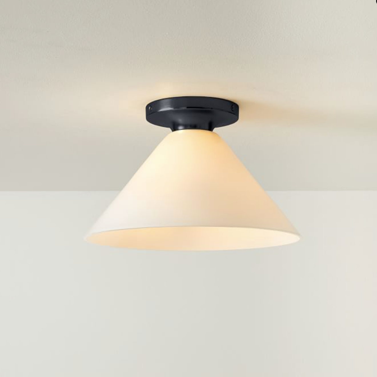 Conica Cone Flush Mount – Glass Ceiling Light for Modern Spaces T233