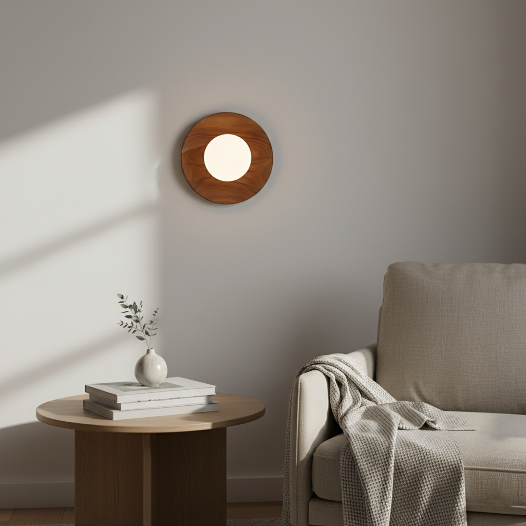 Nordic Minimalist Natural Wood LED Wall Light D780