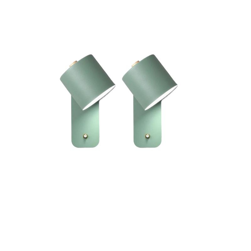 Swivel Cylinder Wall Mounted Night Light For Bedroom S27