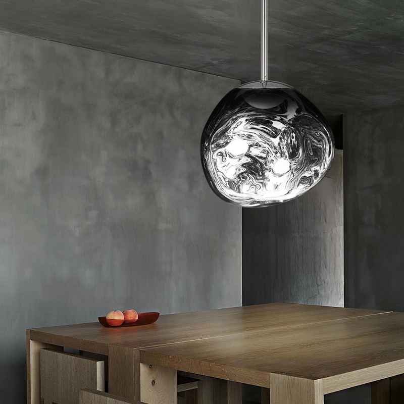 Dynamic Surface Pendant Light For Living Room S09