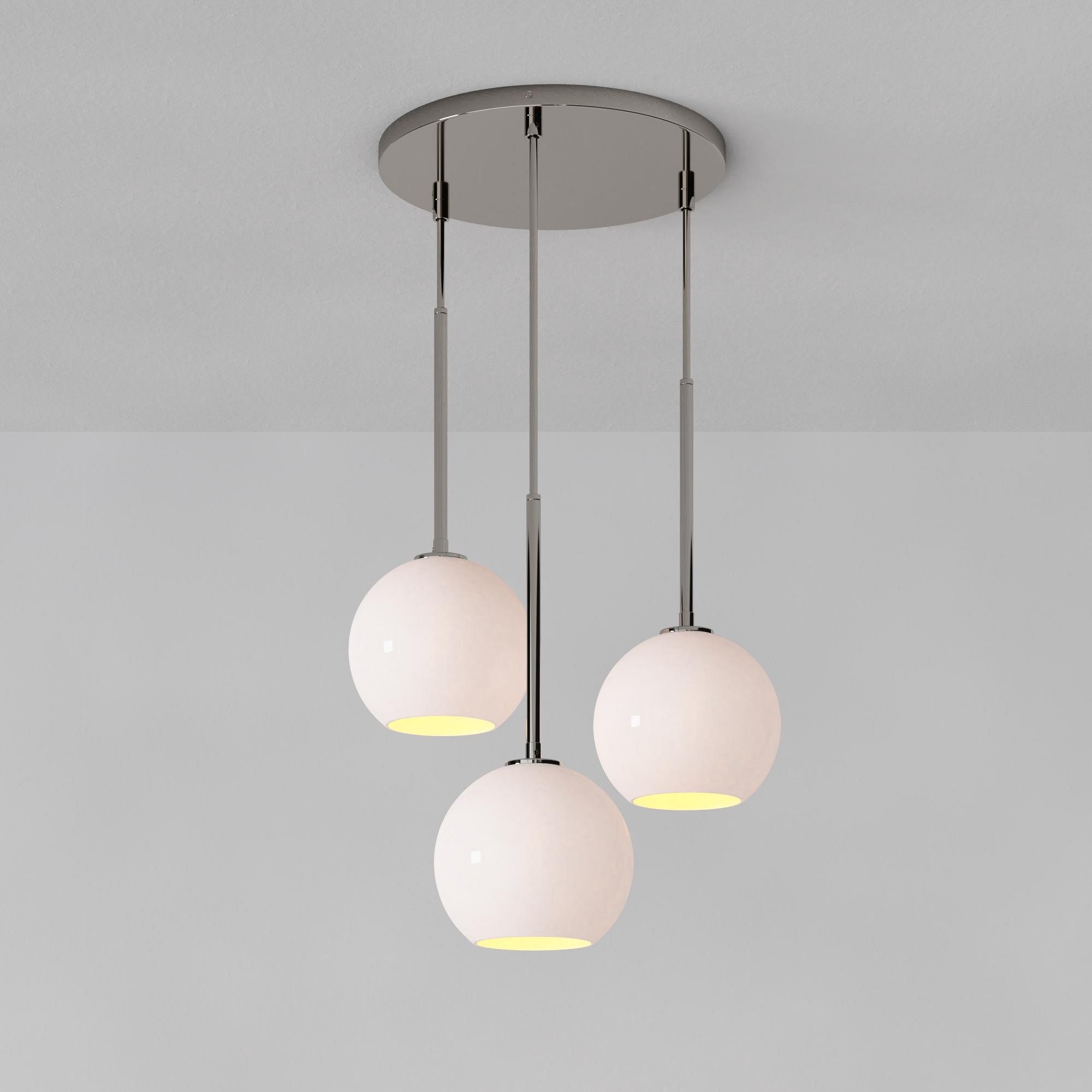Selvion Minimalist Crystal Chandelier - Handcrafted Glass Sculptural Lighting Fixture T150