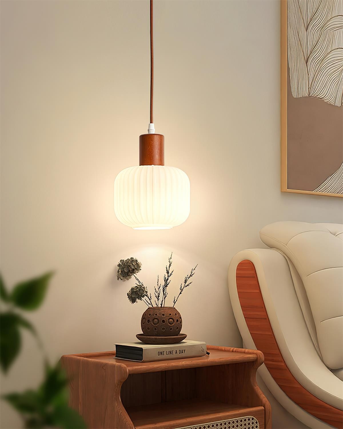 Mid Century Modern Glass Pot Pendant Lamp For Kitchen Island M334