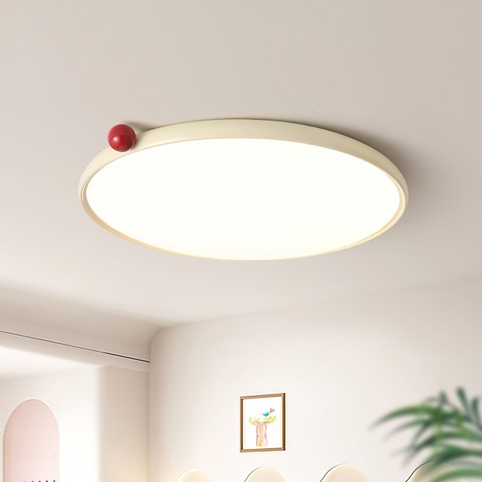 Minimalist Disc Cream Style Ultra-thin Ceiling Lamp M543