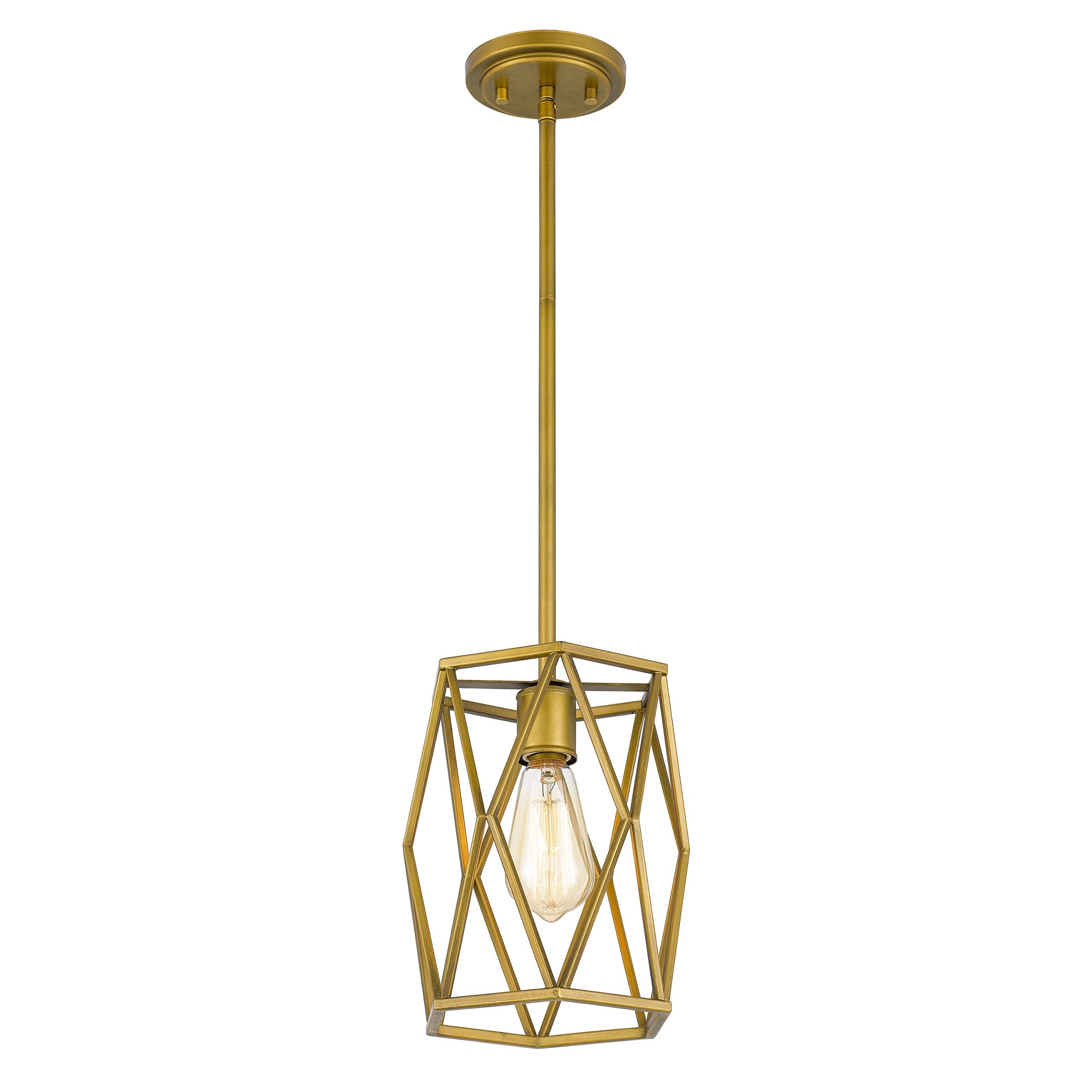 Antique Cage Cylinder Incandescent Pendant Lamp S109