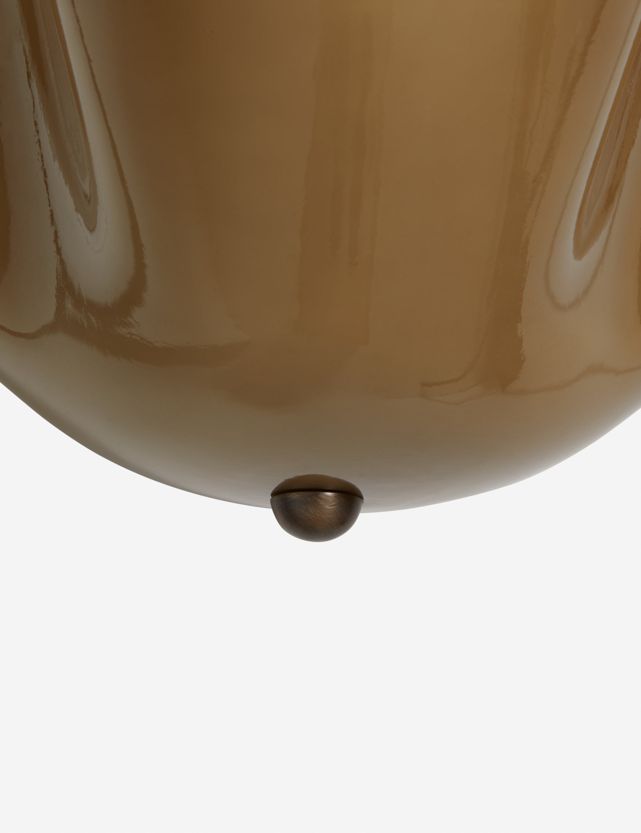 Bellina Glass Flush Mount Ceiling Light - Brass Accent Modern Fixture T283