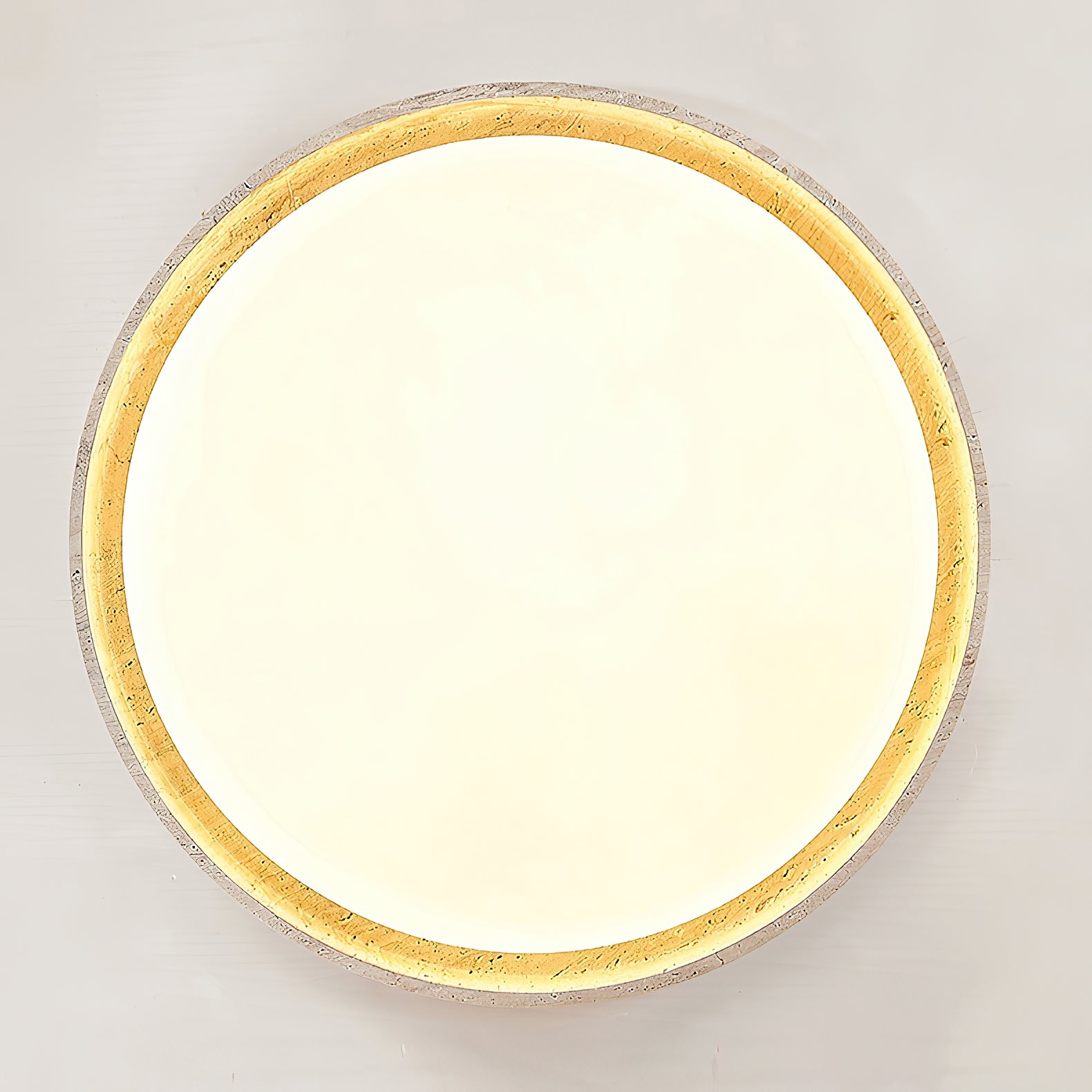 Ultra-thin Round Travertine Ceiling Lamp D690