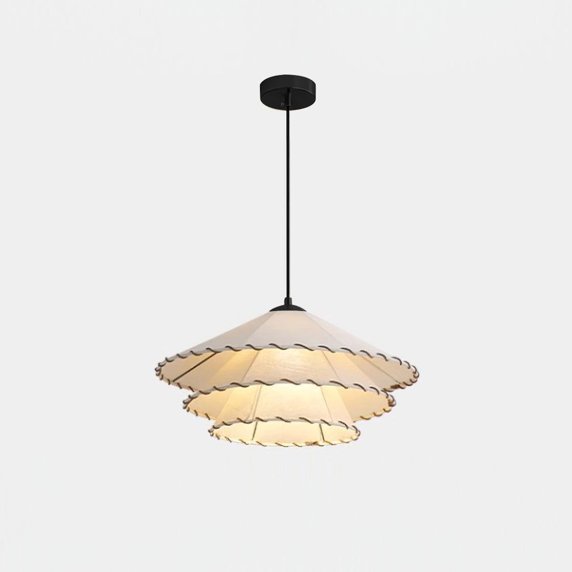 Vinatge Lotus Leaf Fabric Pendant Light M343