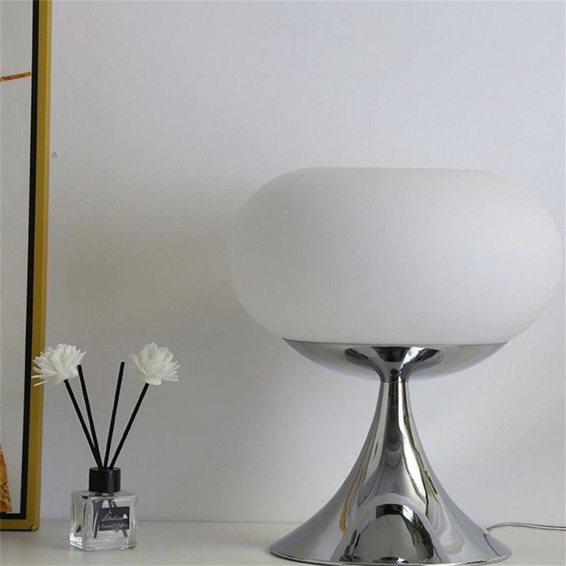 Bauhaus Apple Shaped Glass Led Table Lamp S137