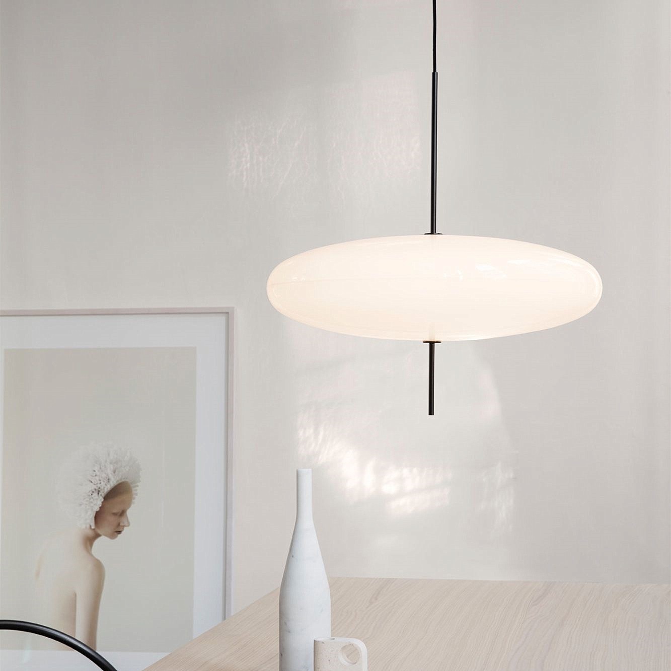 Modern Elliptical Shape Pendant Light