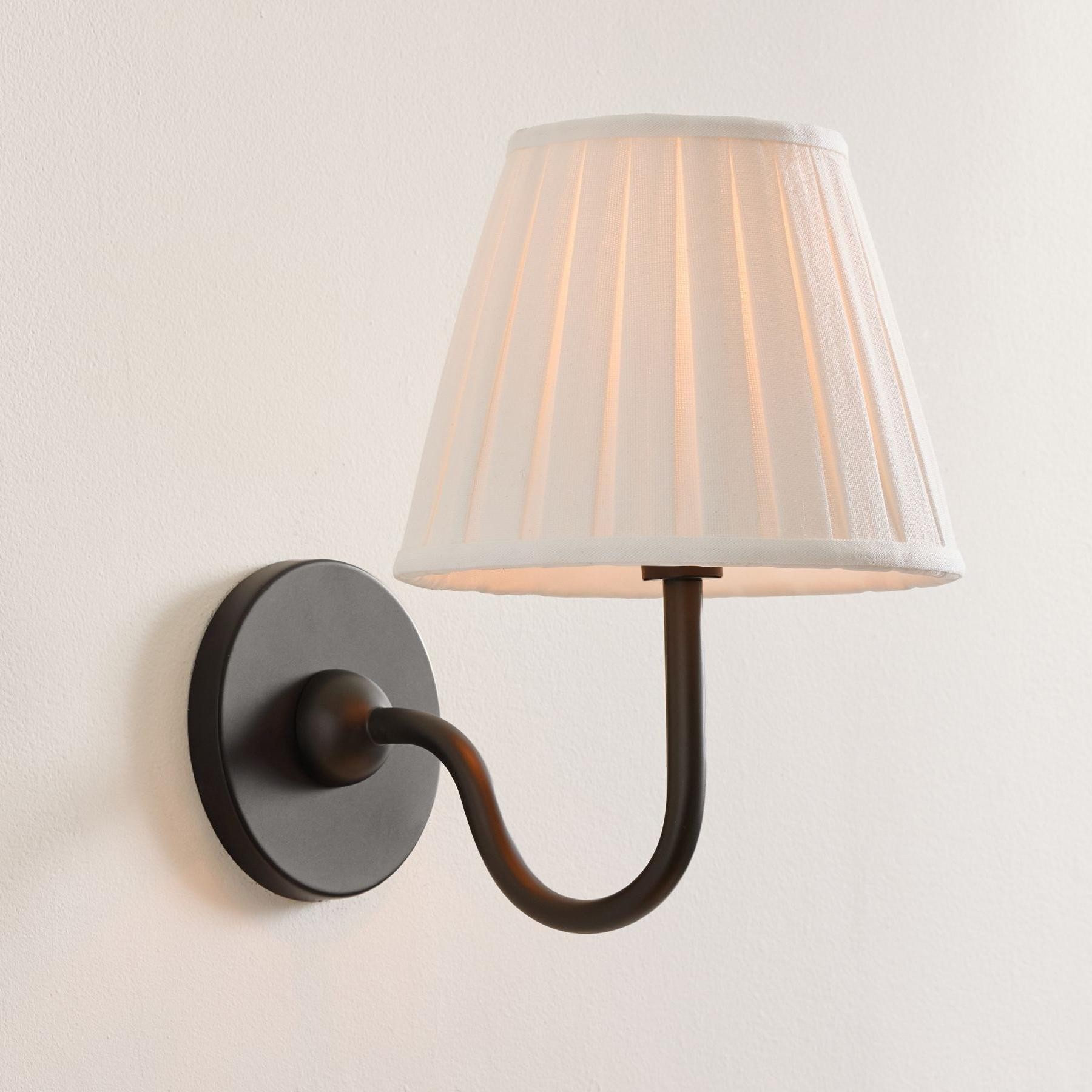 Luvora Modern Pleated Shade Wall Lamp for Bedroom & Living Room T036