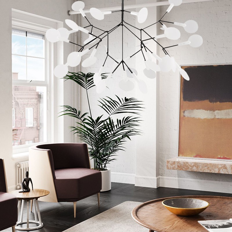 Scandinavian Branching LED Chandelier for Living Room