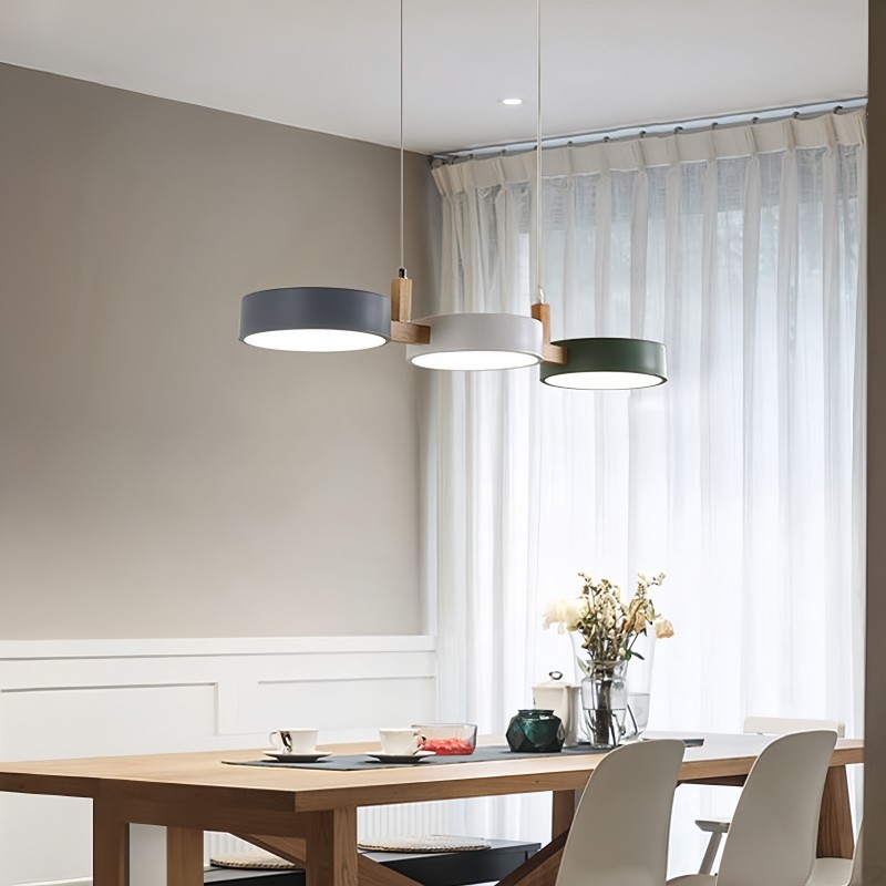 Nordic Modern Simple Macaron 3 Head Pendant Lamp M130