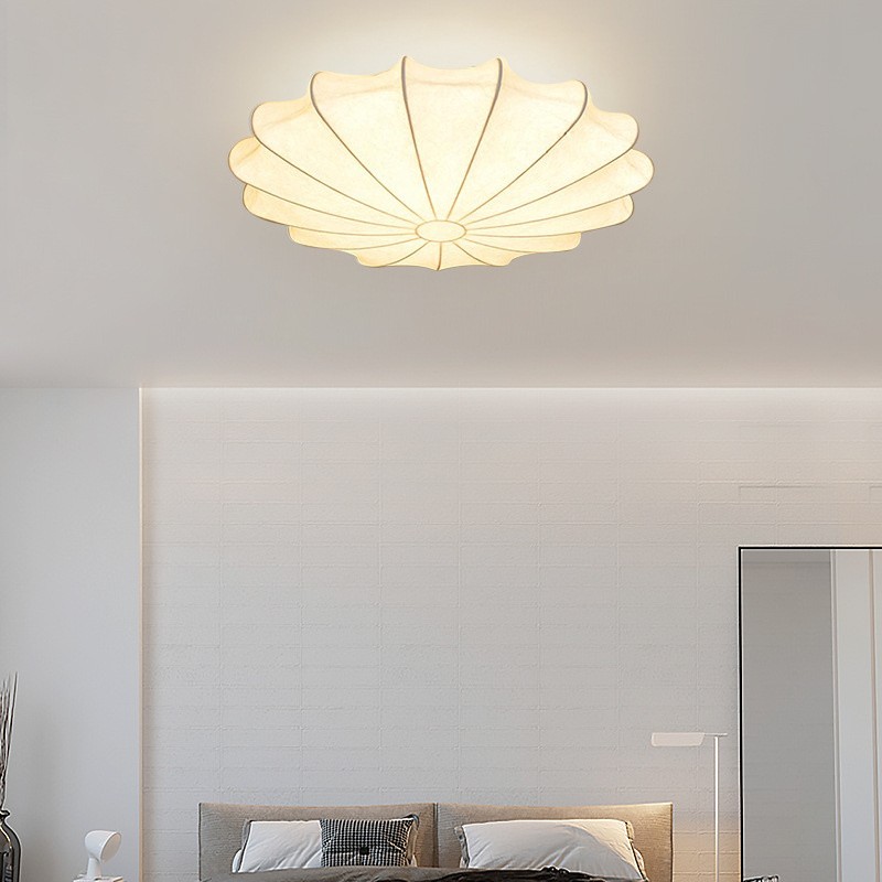 Japanese Style Wabi-Sabi Style Silk Ceiling Lamp S57