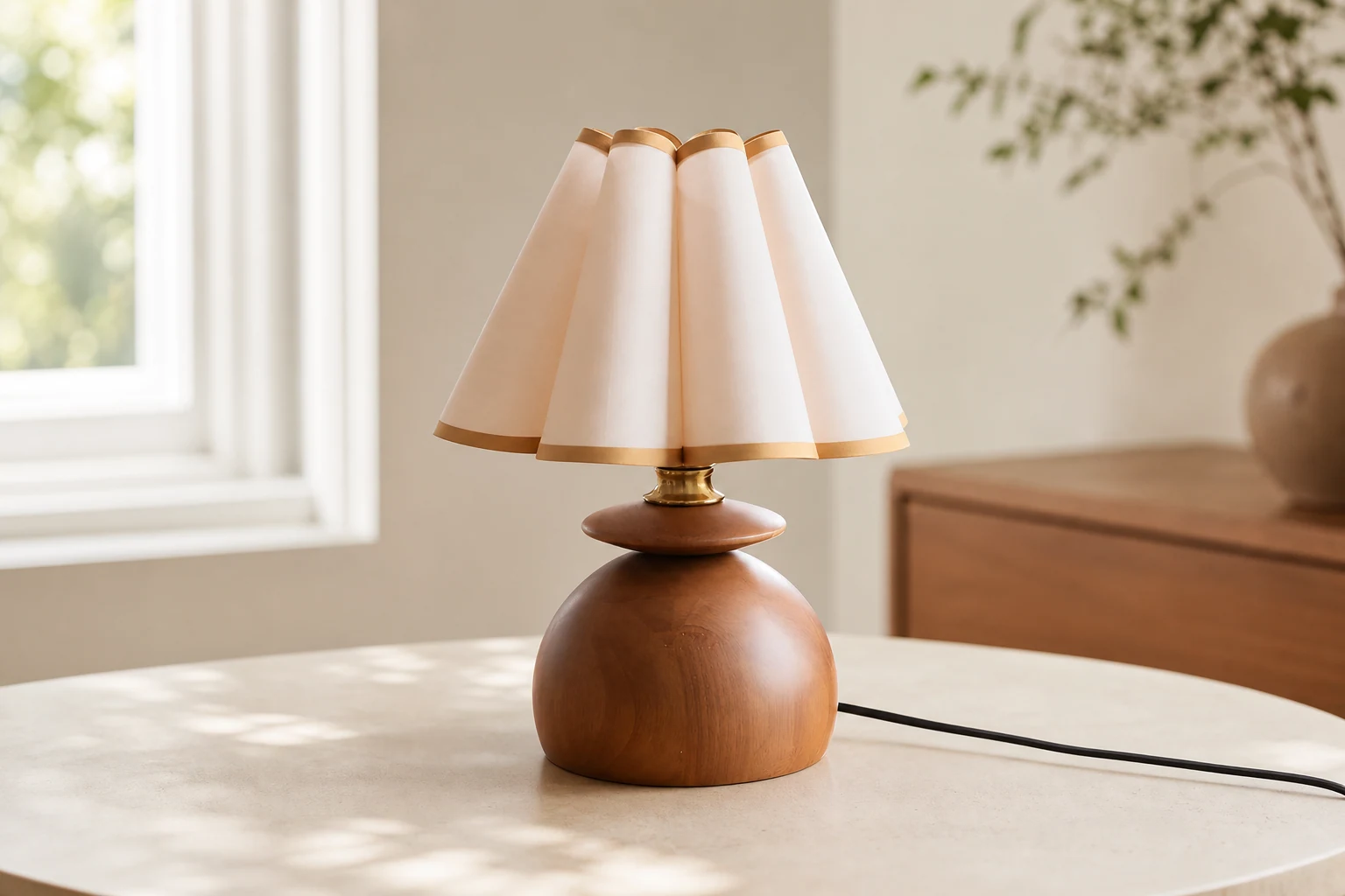 Lampa Elmora w scenie stołowej lifestylowej