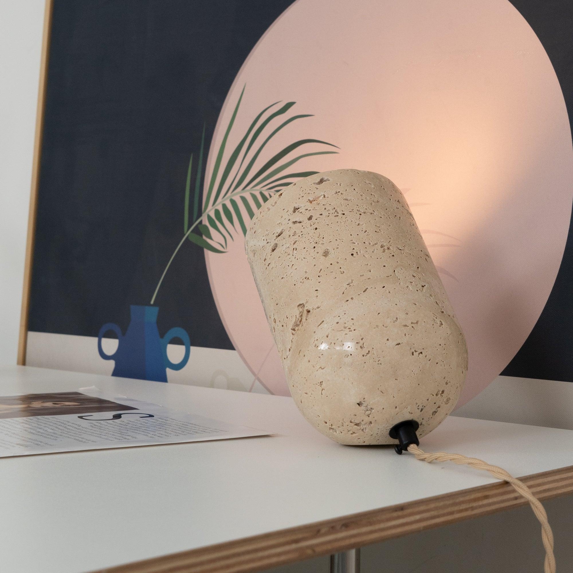 Amidori Travertine Table Lamp D893