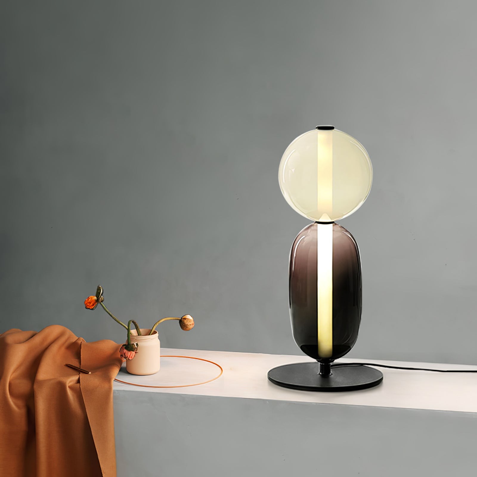 Nordic Minimalist Creative Luxury Gourd Glass Table Lamp M485