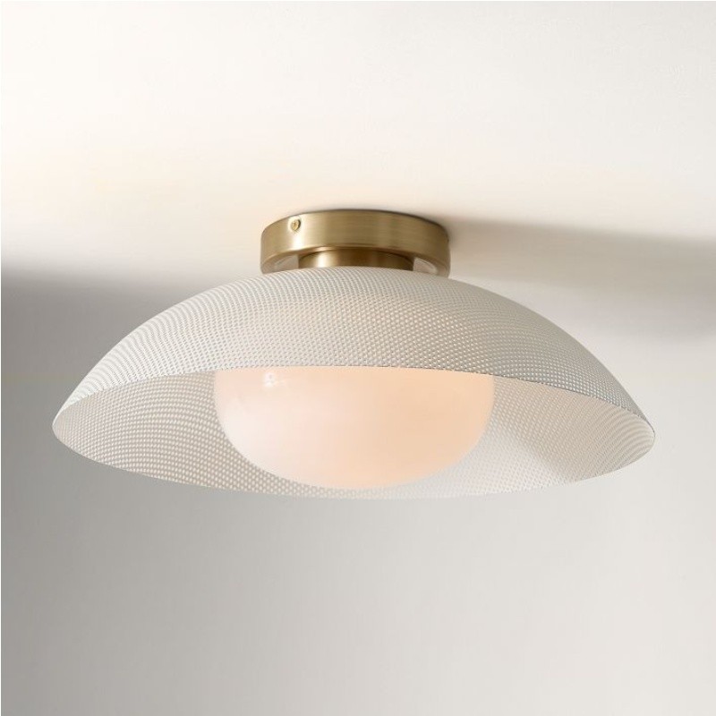 Elorina Flush Mount Glass/Metal Ceiling Light - A Stylish Fixture for Modern Spaces T093