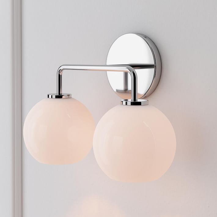 Selvion Artistic Globe Sconce Light - Handcrafted Glass Sculptural Wall Fixture T021