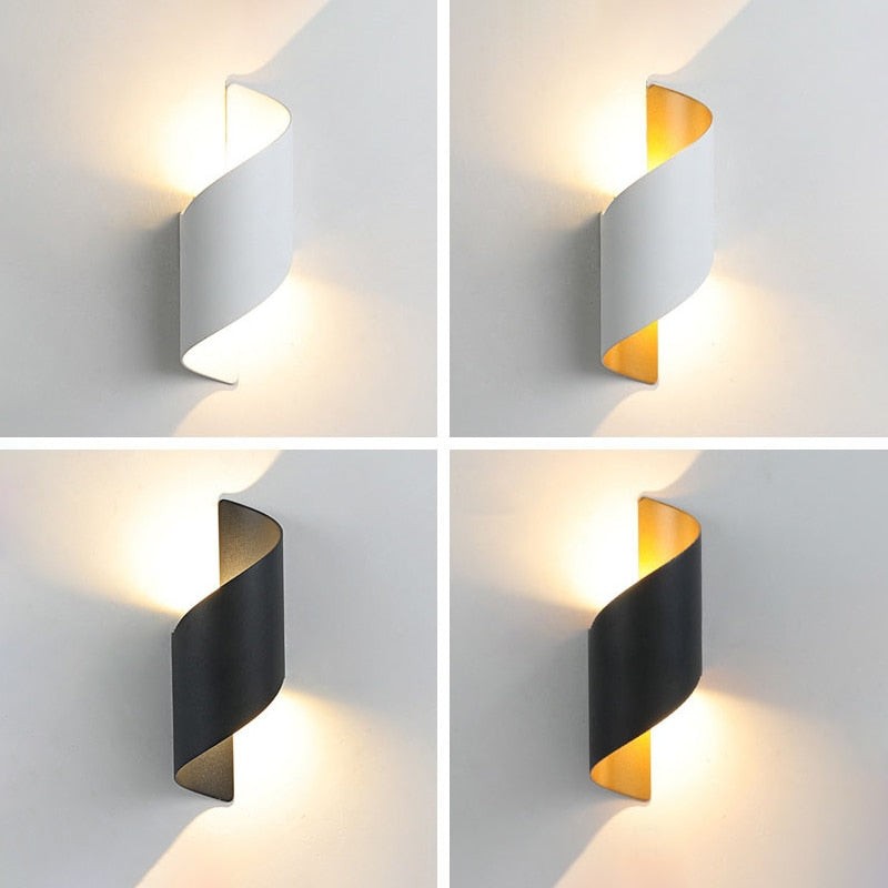 Modern Curl Twisted LED Wall Light M137