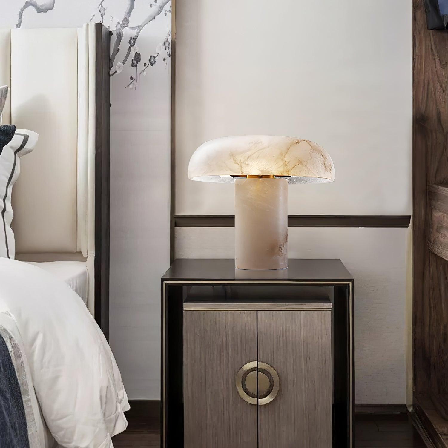 Creative Minimalist Luxury Alabaster Table Lamp For Bedroom M450