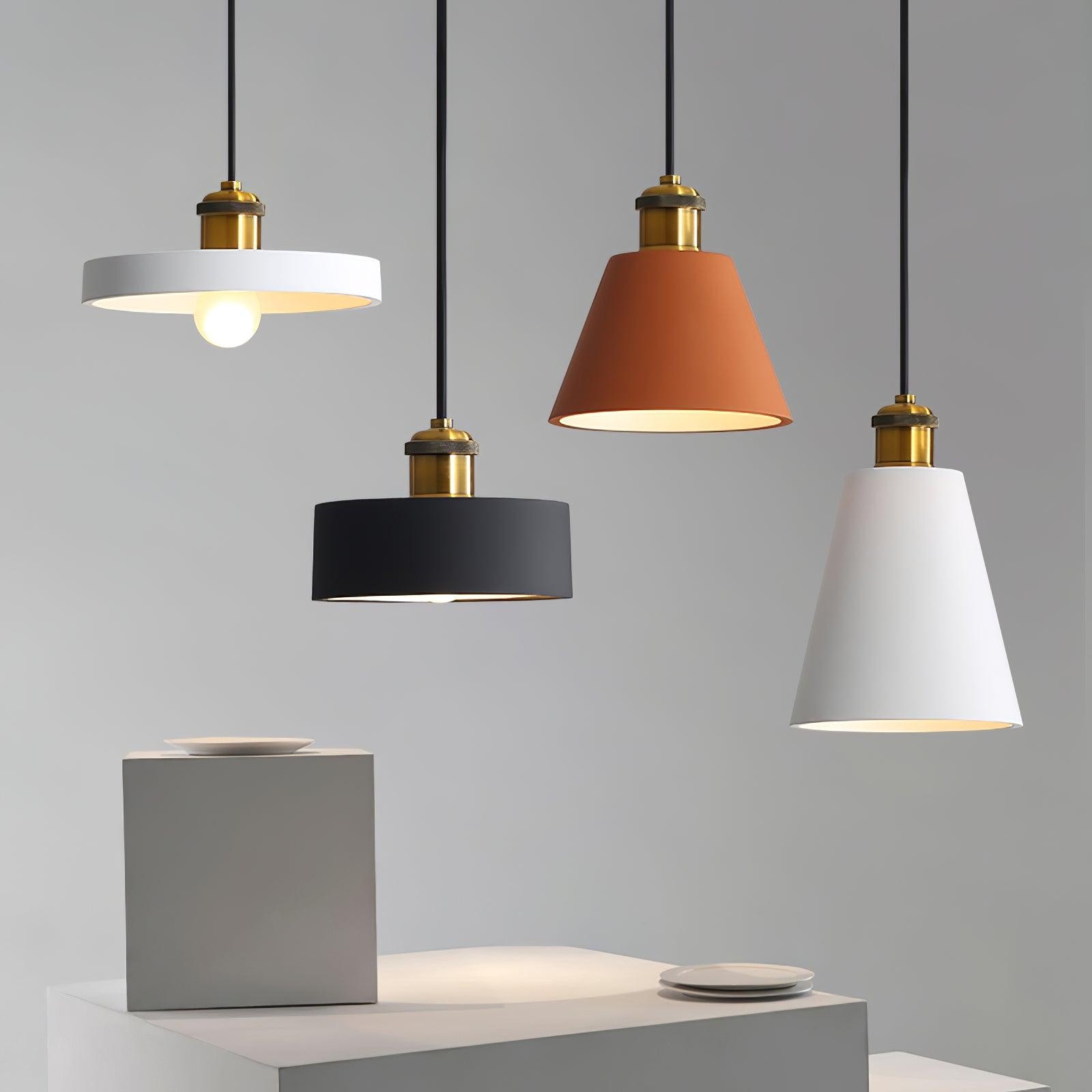 Modern Resin Geometric Pendant Lamp M432