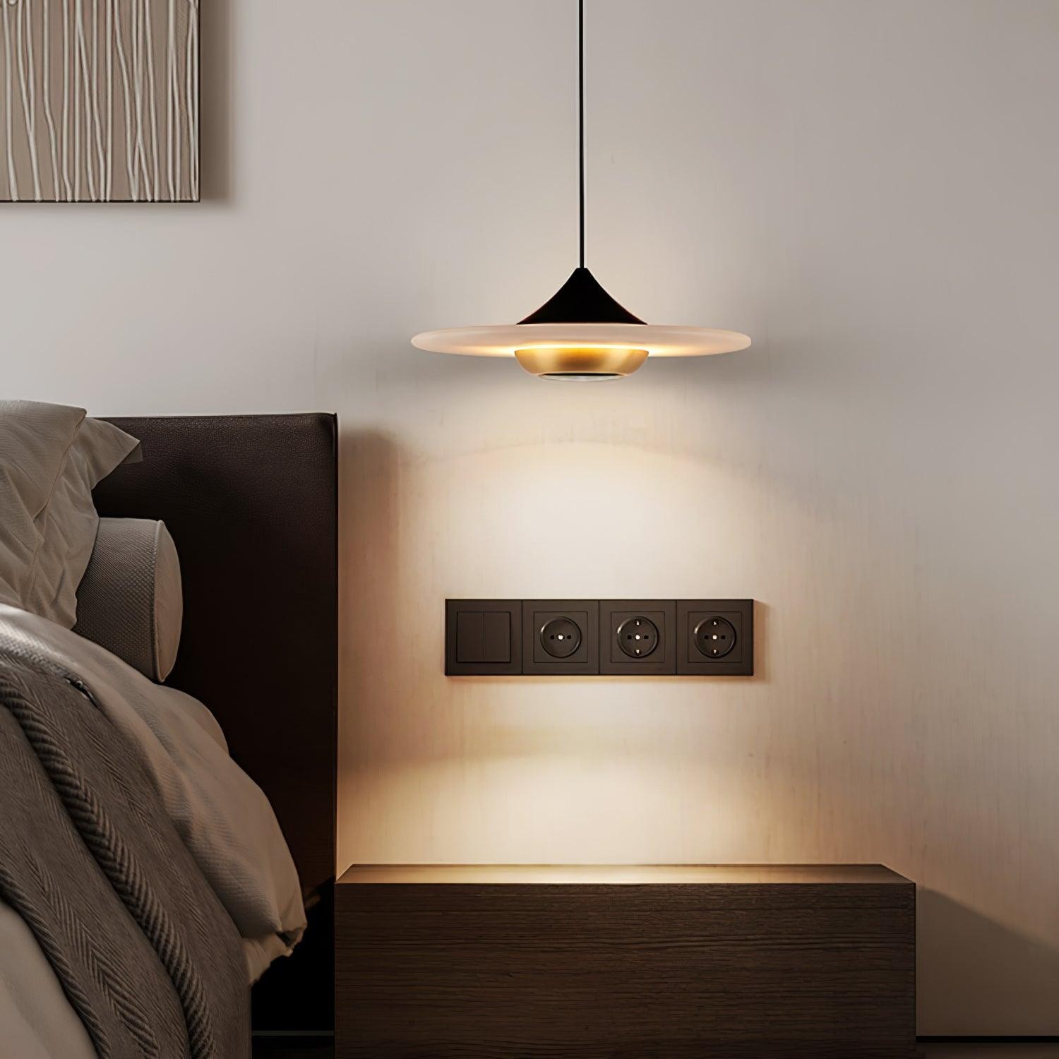 Flying Saucer Marble Pendant Lamp M558