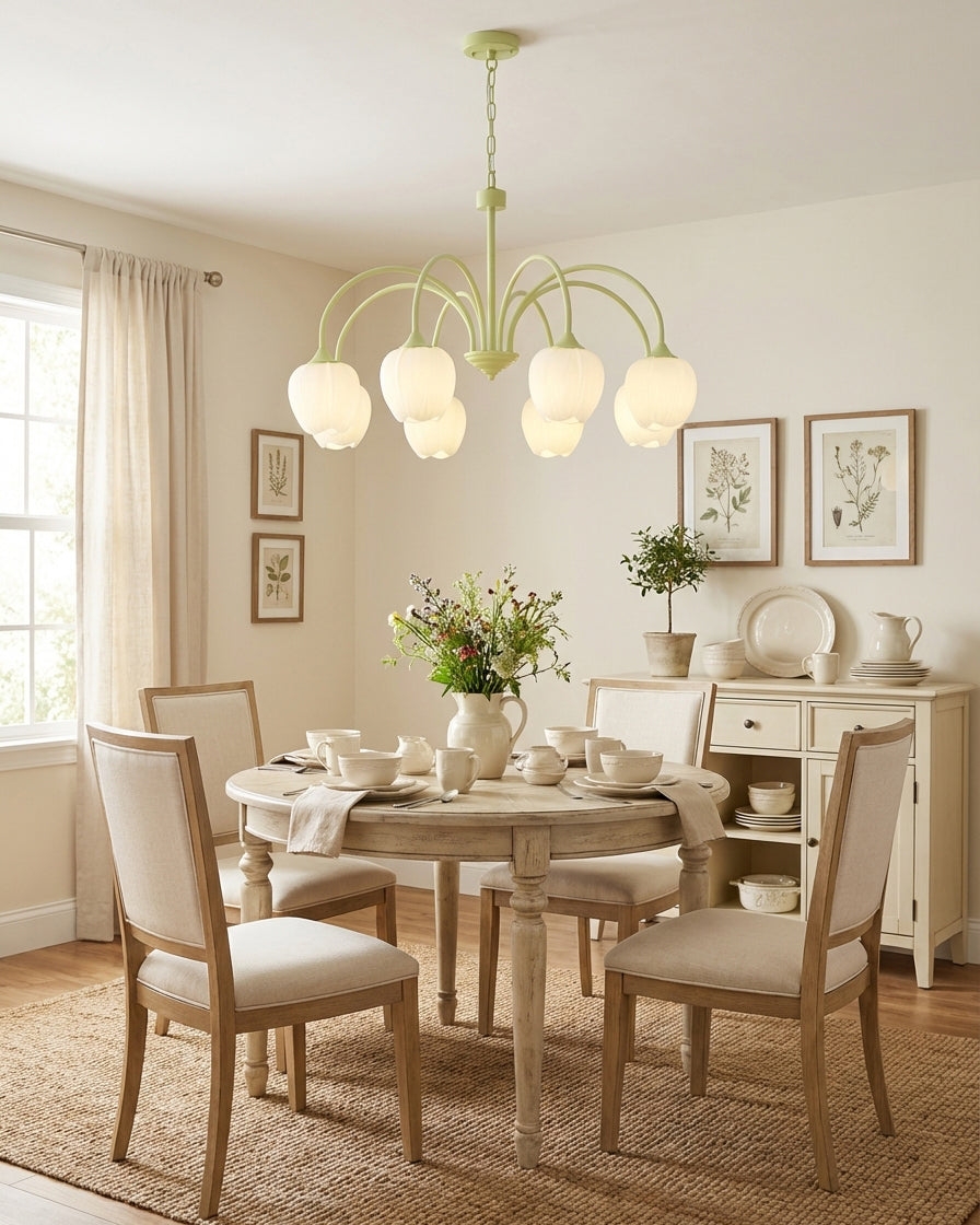 Tulip Matcha Chandelier D364