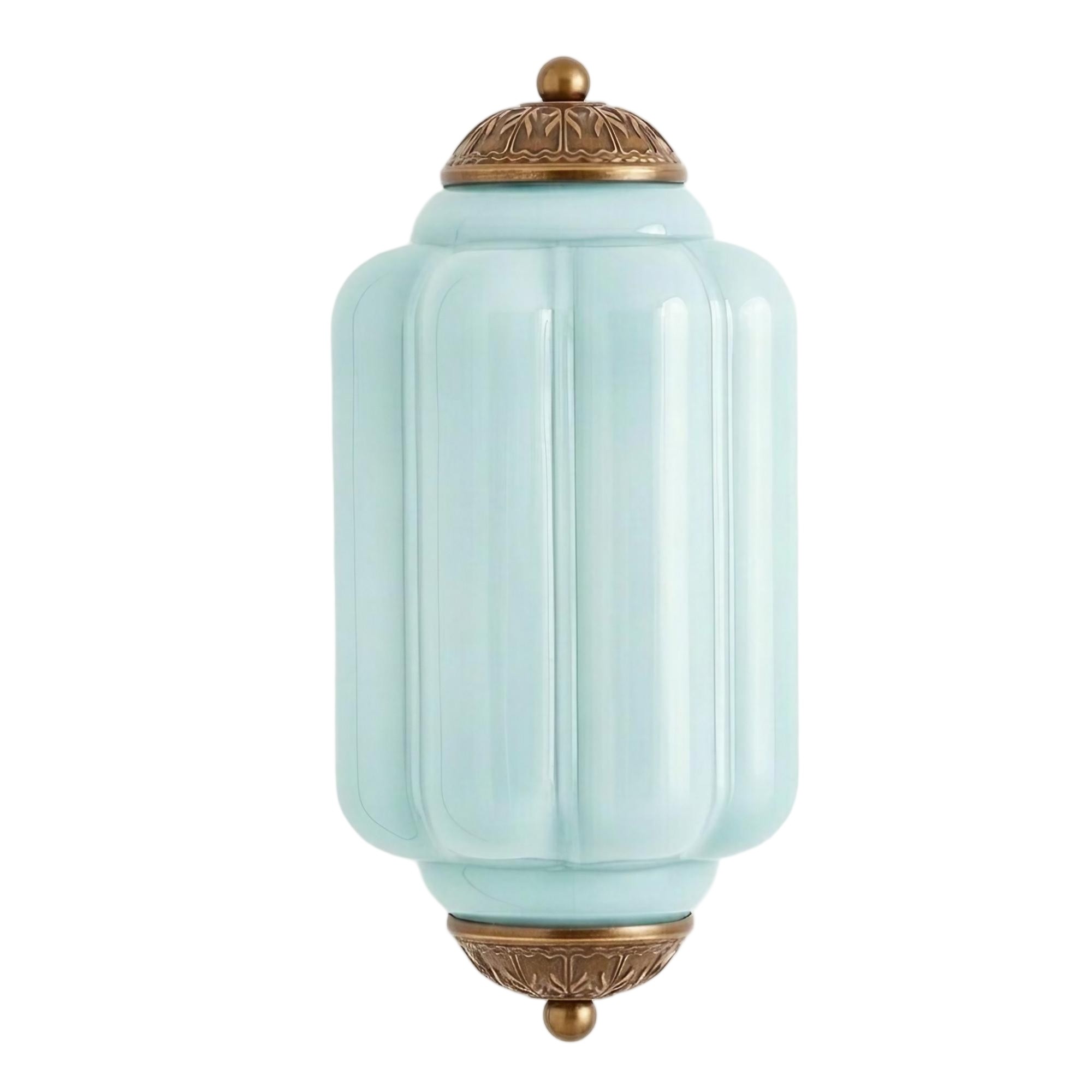 Eloise Long Pumpkin Retro Glass Recessed Wall Lamp G52