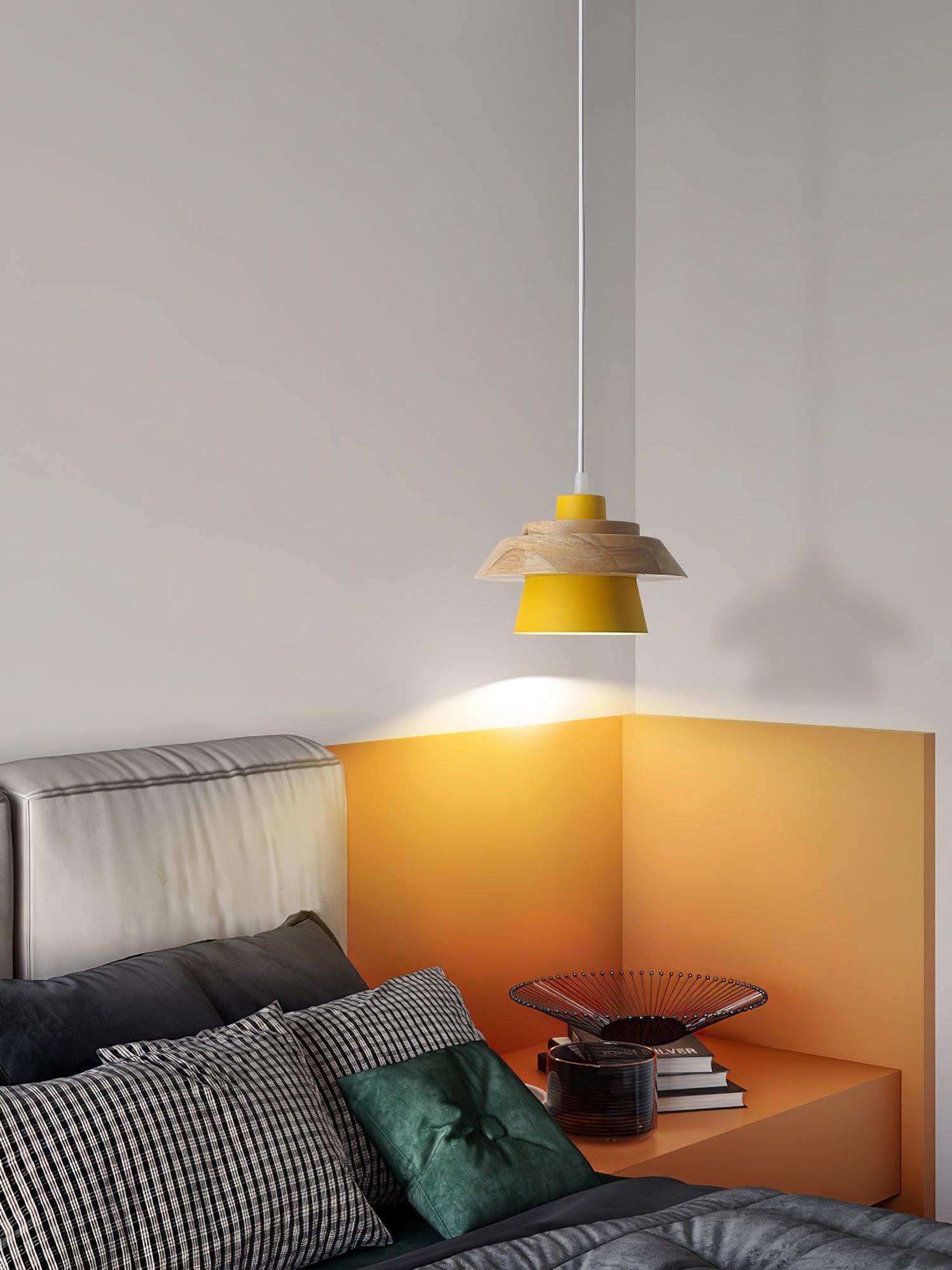 Stone Wood Pendant Lamp M419