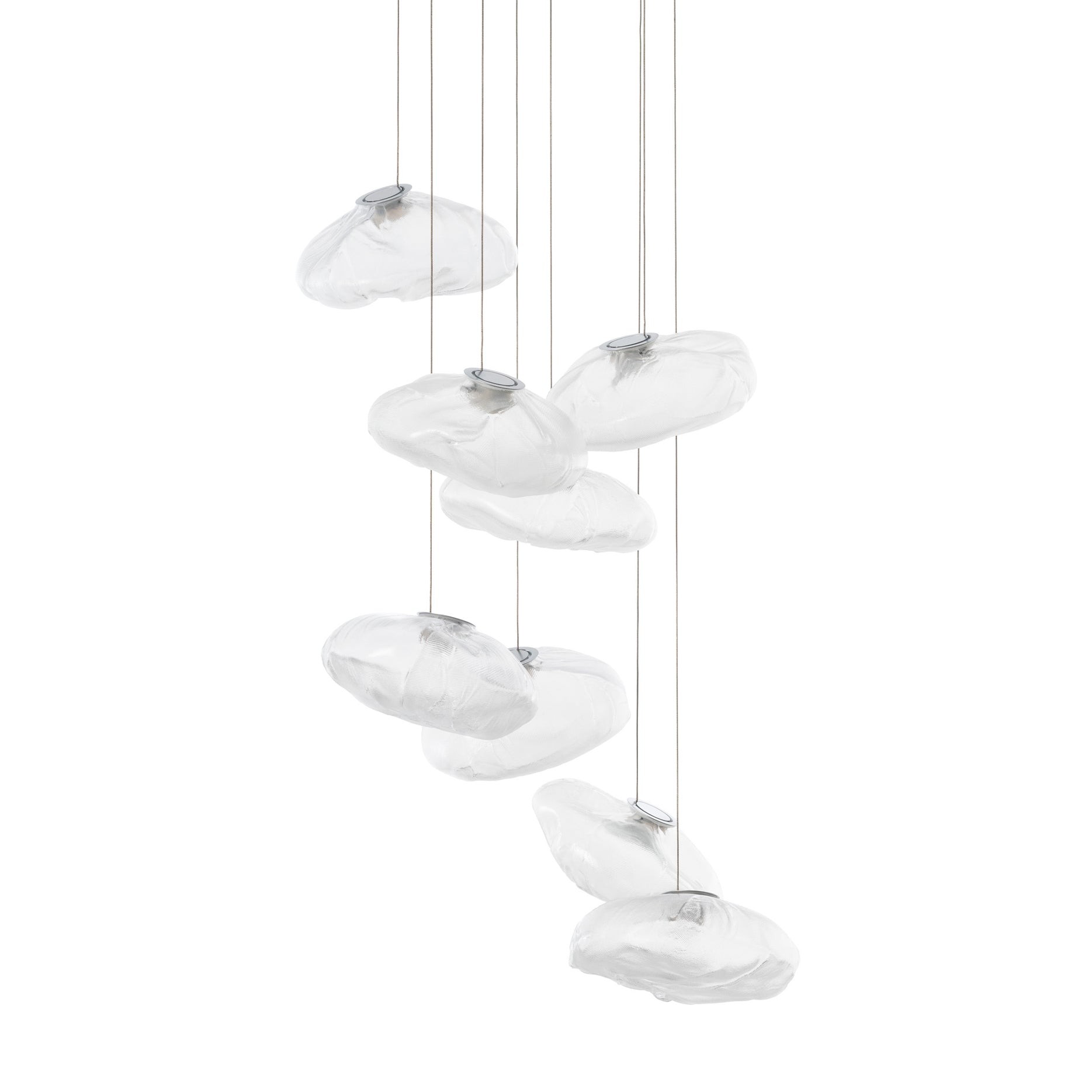 Multi-Head Irregular Glass Bubble Chandelier M180